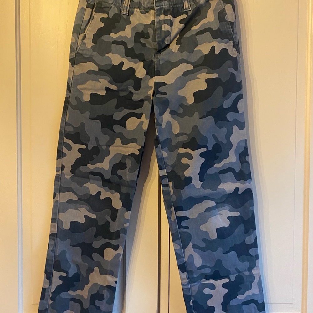 Lands End blue camp boys size 8 khaki pants